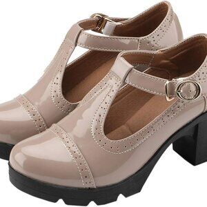 Women's T-Strap Oxfords Dress Shoes